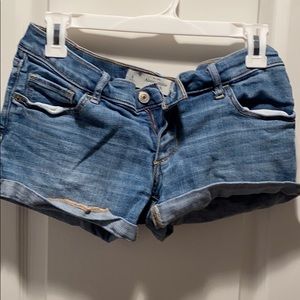 Blue jean shorts